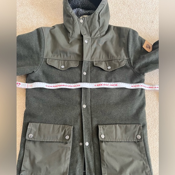 Fjallraven Green re-wool Sherpa lined Greenland jacket - Picture 2 of 9